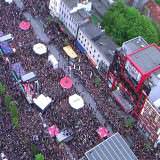 Tausende feiern den Aufstieg des FC St.Pauli